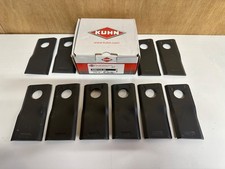 Genuine Kuhn Disc Mower Blades, Pack of 10, 105 x 48 x 4.3mm Left Hand CCW