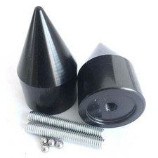 A Pair Black CNC Spike Bar