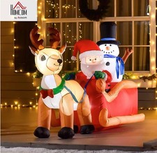 Inflatable santa sleigh 6.5ft