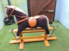 Antique Wooden Rocking Horse