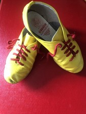 Vintage 1960s ? Hand Sewn Children`s Dance Costume Prop Shoes Leather Size 1