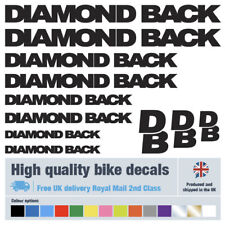 Diamond Back bike decals with