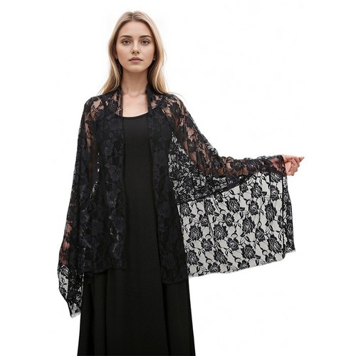 Evening scarf lace shawl - lace, for