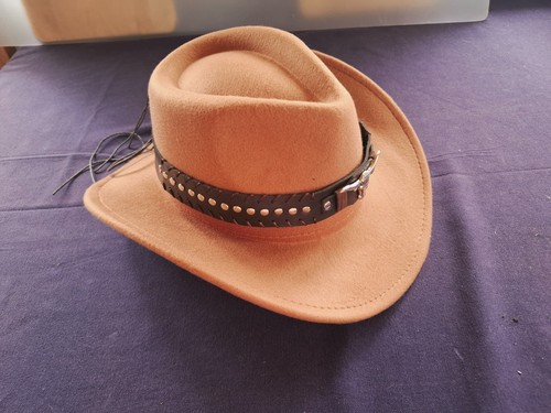 Large brown felt fedora - brown,