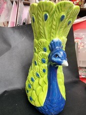 peacock design glazed ceramic