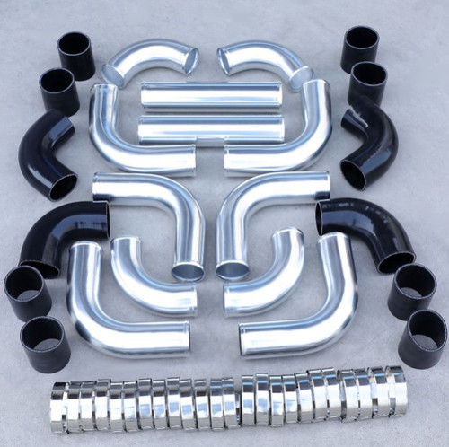 Pcs polished intercooler - 3",