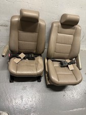 BMW E34 5-Series OEM Electric Heated Front Seats Tan w/ Seat Belts 1989-1995
