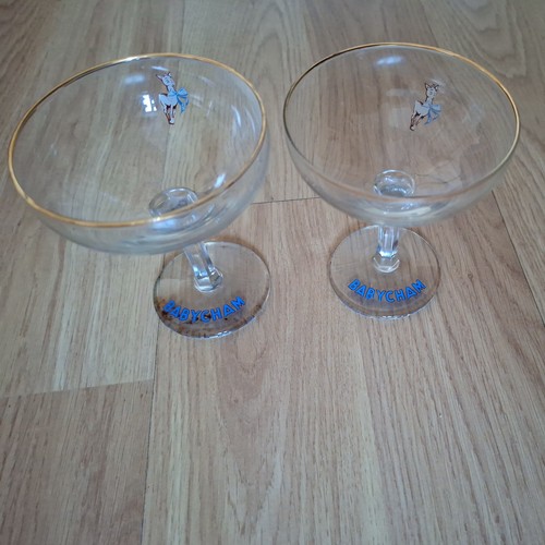 Vtg 1970s babycham glasses - vtg,