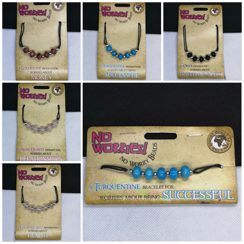 Worries gemstone necklace - worries,