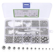 600 Pcs Precision Ball Bearings, Stainless Steel Bearings Balls Set, 13 Sizes..