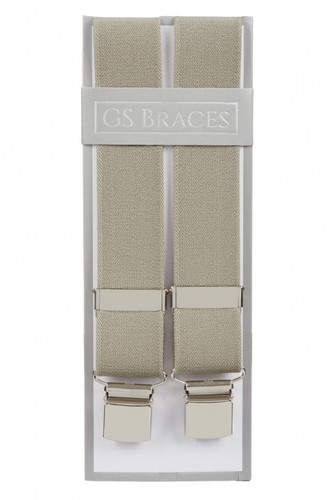 Taupe trouser braces - trouser,