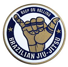 Brazilian Jiu Jitsu Patch Iron-on BJJ Badge Grappling Kimono Shaka Hand Emblem