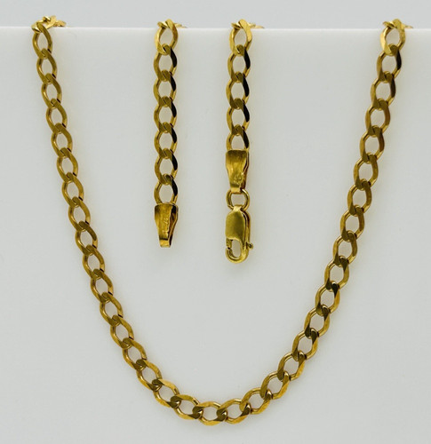 9ct solid yellow gold 5mm - yellow, 3.5mm