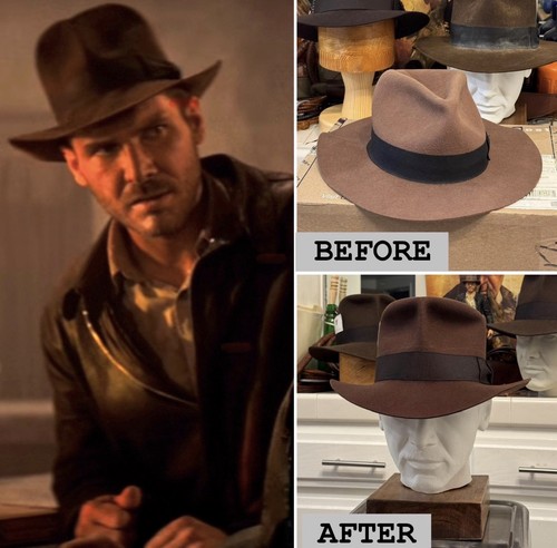 Indiana jones hat reblocking - indiana,
