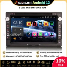 8-Core Android 12 Car Stereo Sat Nav for VW Golf MK4 Passat T5 Polo Peugeot 307