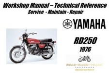Yamaha RD250 RD 250 Service Repair Workshop Manual USB 1976