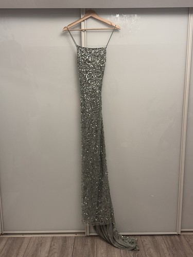Coast silver sequin long - silver,