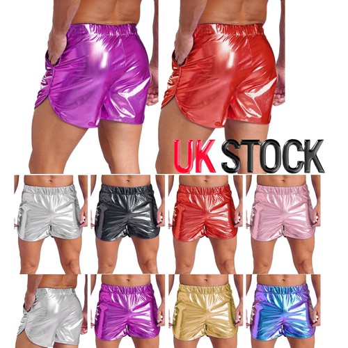 Mens shiny metallic booty - metallic,