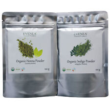 100g ORGANIC Henna powder + 100g ORGANIC Indigo powder - Pure, Natural Hair Dye