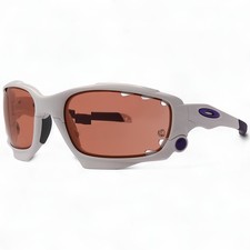 Oakley Custom Racing Jacket Polished White Purple G40 Photochromic Sunglasses