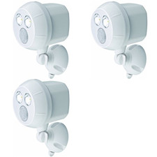 Mr Beams Wireless Battery Powered LED Ultra Bright Spotlight 3 pk motion sensor
