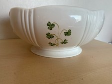 Vintage Belleek Ireland Fine Porcelain Donegal Shamrock Bowl dish 18cm" /7"
