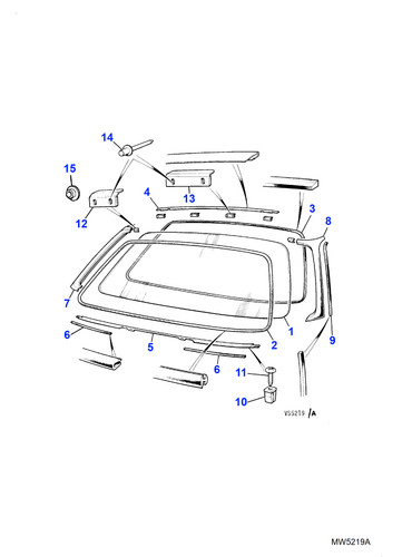 Jaguar genuine windscreen - genuine,