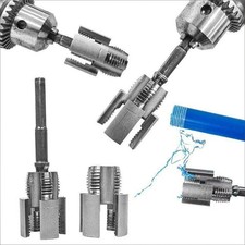 2x Integrated Internal and External Pipe Threading Tool Set 3/4 inch,1/2 inch"