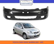 TOYOTA YARIS FRONT BUMPER 2003 - 2005 PRIMED INSURANCE QUALITY 521190D090