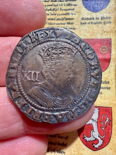 James silver shilling - i,