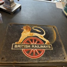 Cast Iron British Railway Sign
