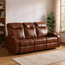 Leather recliner Sofa Suite