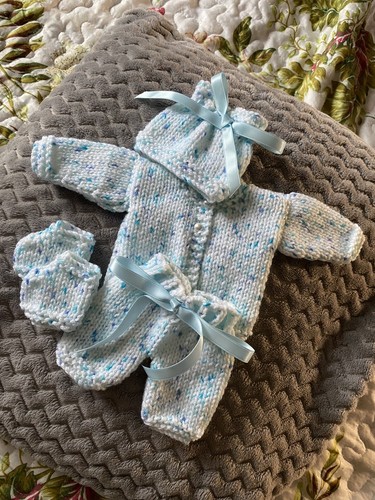 Hand knitted dolls clothes - knitted,