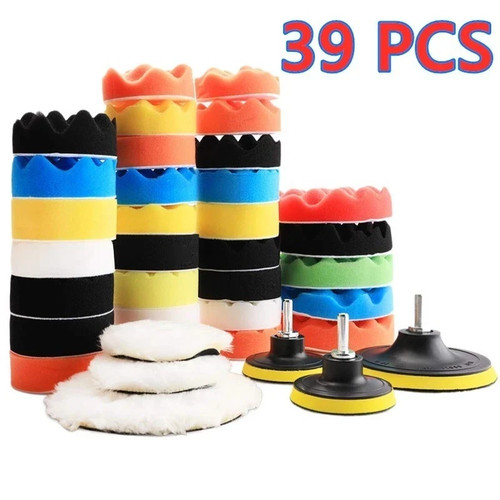 Car polishing pads kit drill - car,