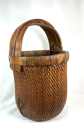 Chinese rice basket - basket, woven