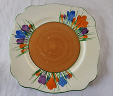 Clarice Cliff Crocus Leda Plate (Listing 151)