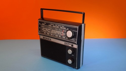 Vintage portable radio - vintage, monika