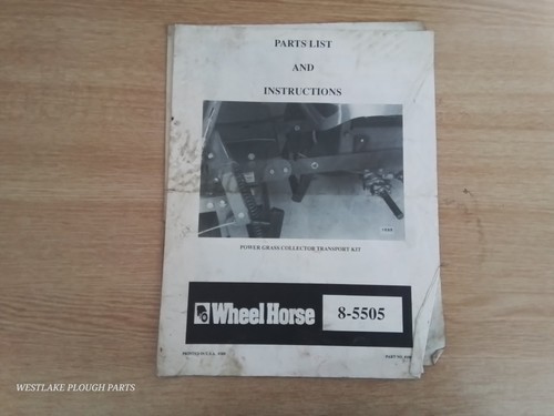 Wheel horse instructions power - instructions,