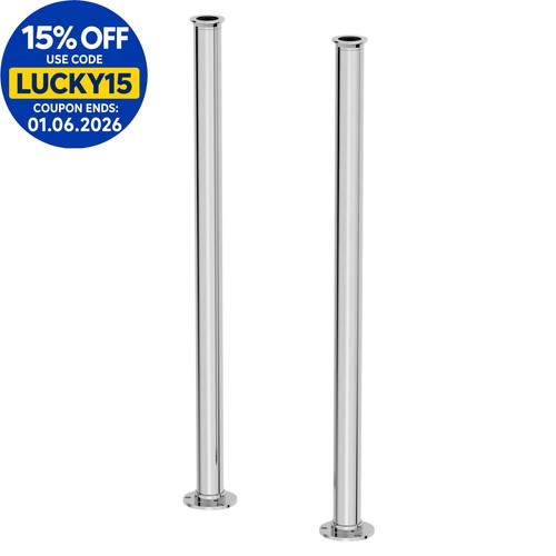 Chrome freestanding stand - freestanding,