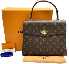 Authentic Louis VuittonMonogram Malesherbes M51379 Hand Bag W/B/D SK100180