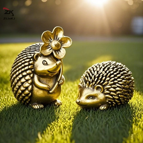 Vintage copper hedgehog - vintage,