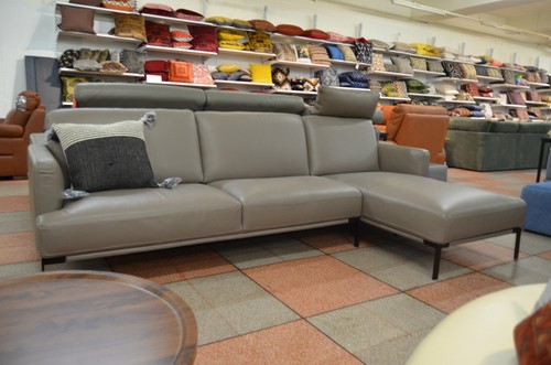 Shaped sofa italian leather - shaped,