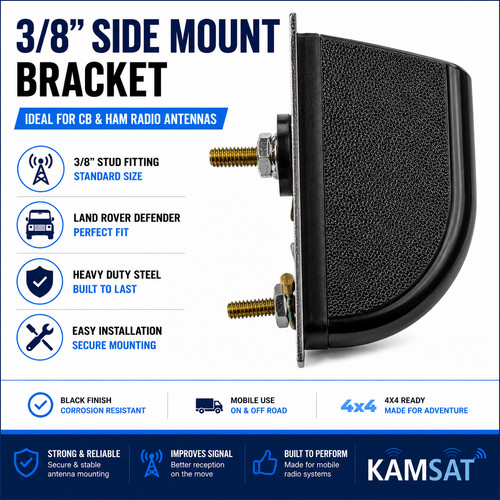 Radio antenna side mount - cb,