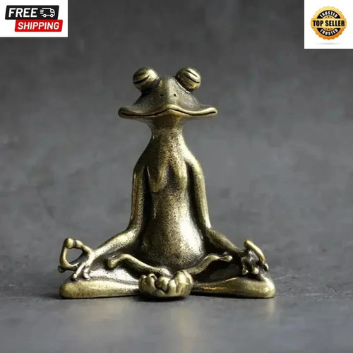 Antique brass meditation zen - antique,