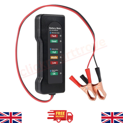 12v car battery - 12v, tester