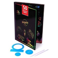 50 Sheets A4 Rainbow Scratch