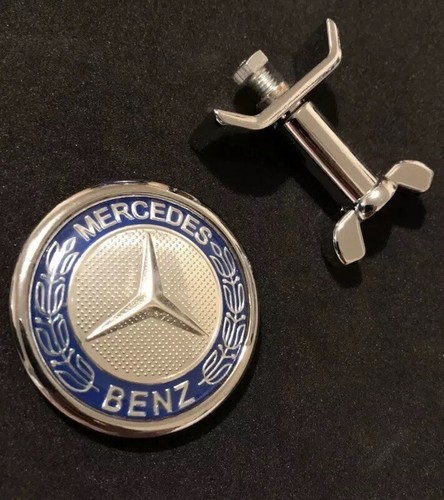 Mercedes blue hood logo - blue,