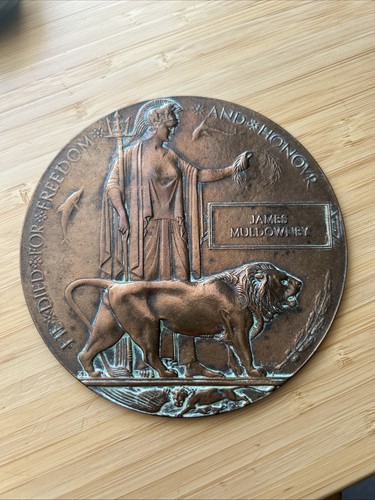 Ww1 death plaque penny - , lance