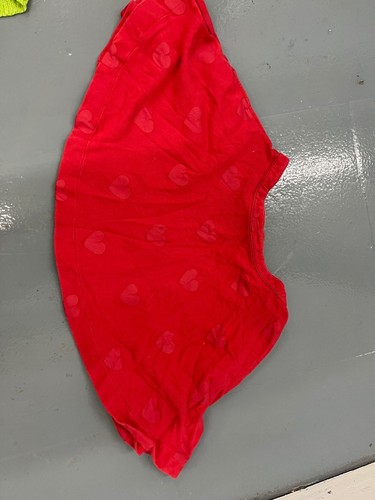 Red lazy oaf heart skirt - lazy,