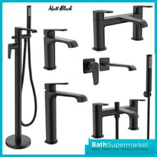 Matt Black Bathroom Tap Range